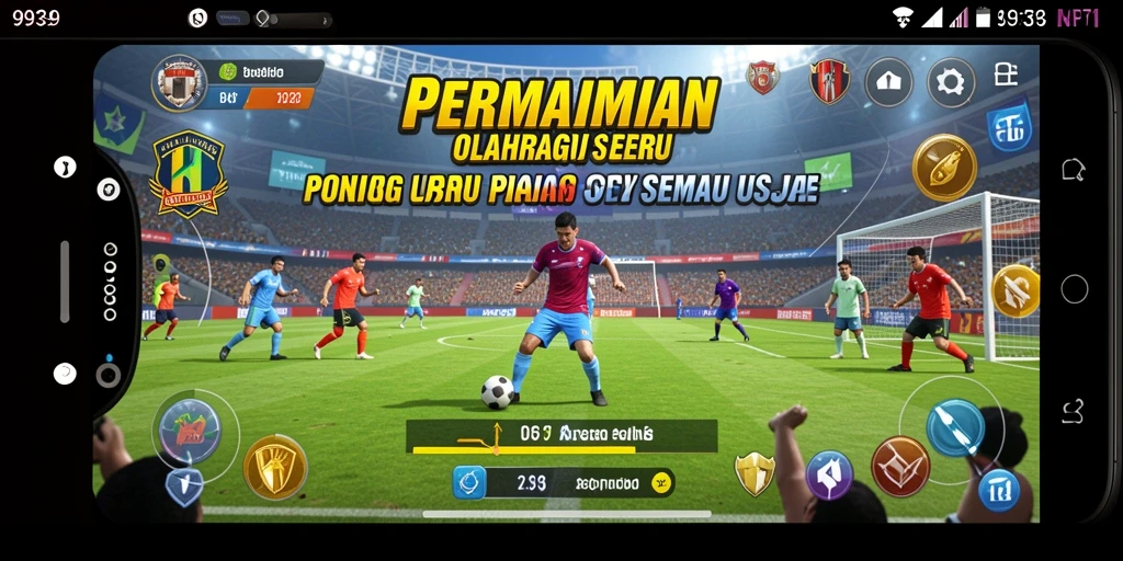 Gameplay kompetitif yang mendebarkan dalam 9939 menunjukkan aksi olahraga.