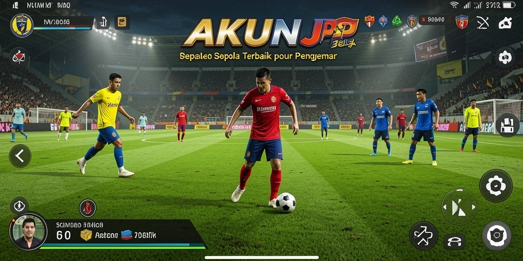 Gambaran menarik dari gameplay sepak bola AKUNJP yang menampilkan aksi seru di lapangan.