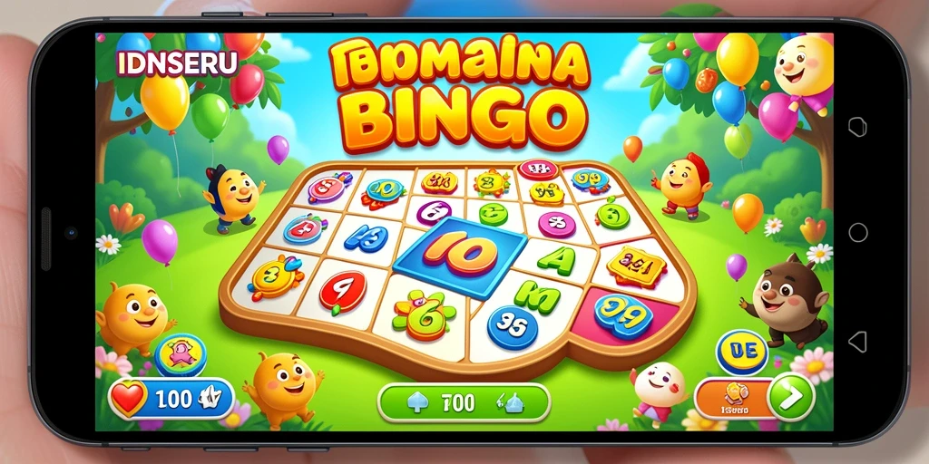 Screenshot utama IDNSERU menampilkan gameplay Bingo yang seru.