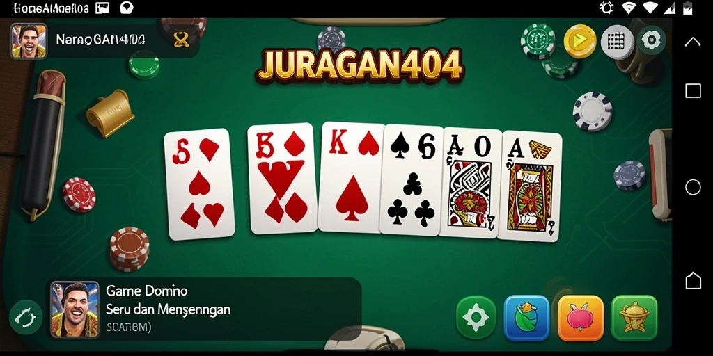 Screenshot gameplay menarik dari JURAGAN404 dengan interaksi pemain.