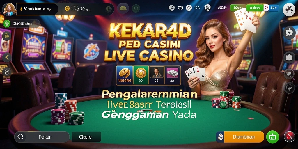 Tampilan gameplay Live Casino yang menegangkan dan interaktif di KEKAR4D.
