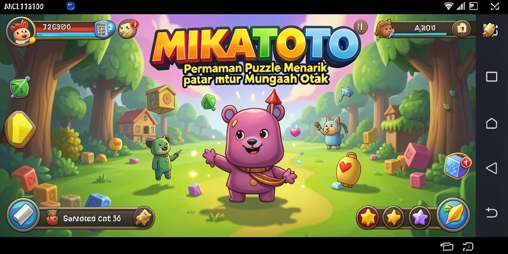 Screenshot MIKATOTO menunjukkan gameplay puzzle yang menarik dan menantang.