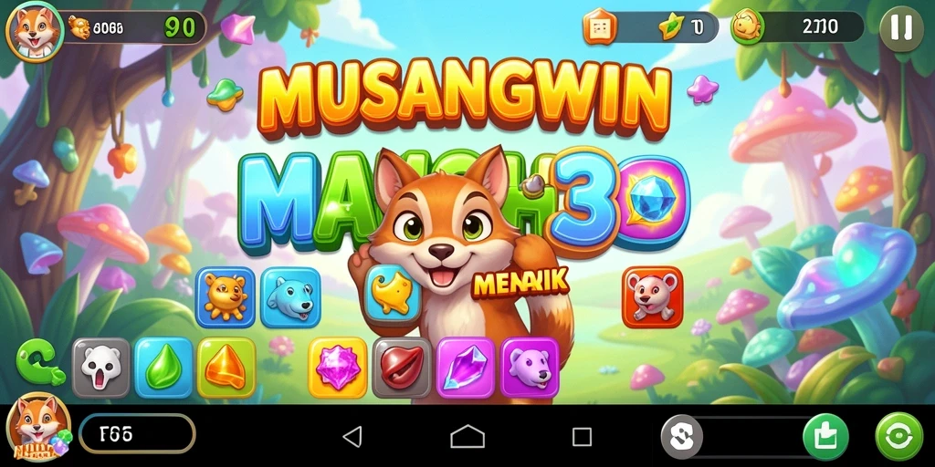 Tampilan menarik dari gameplay MUSANGWIN yang seru.