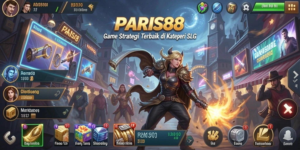 Tampilan menarik dari gameplay SLG di PARIS88.