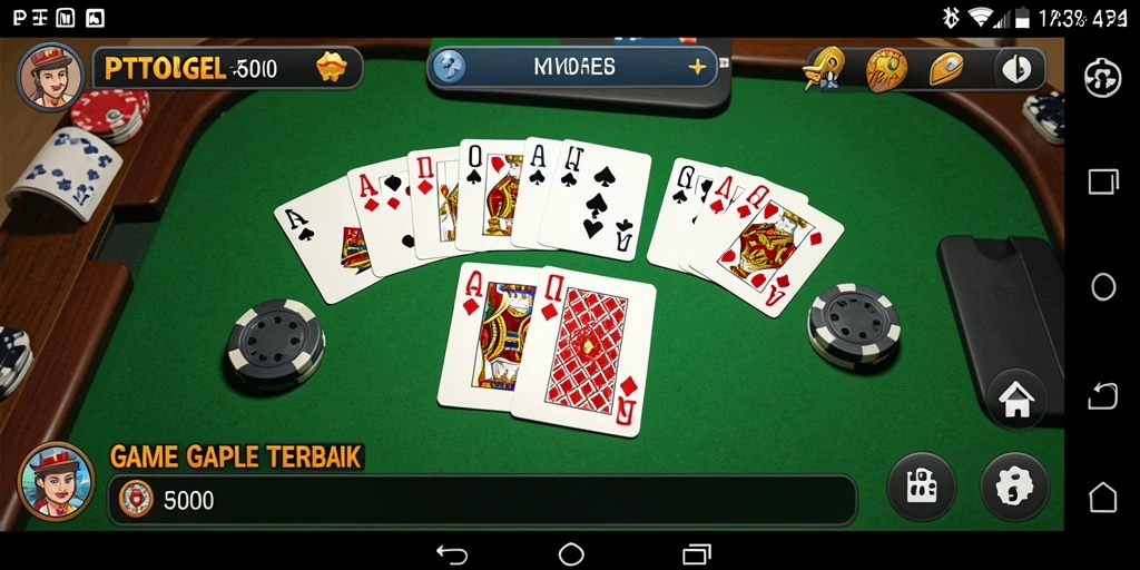 Screenshot gameplay Gaple yang seru dan interaktif di PTTOGEL.