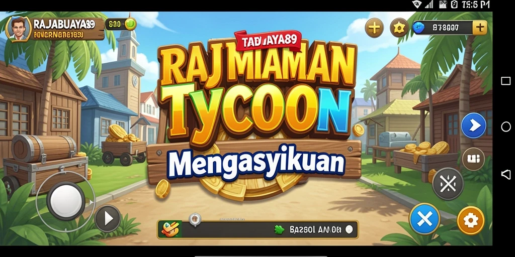 Tangkapan layar utama dari gameplay Tycoon yang intens.