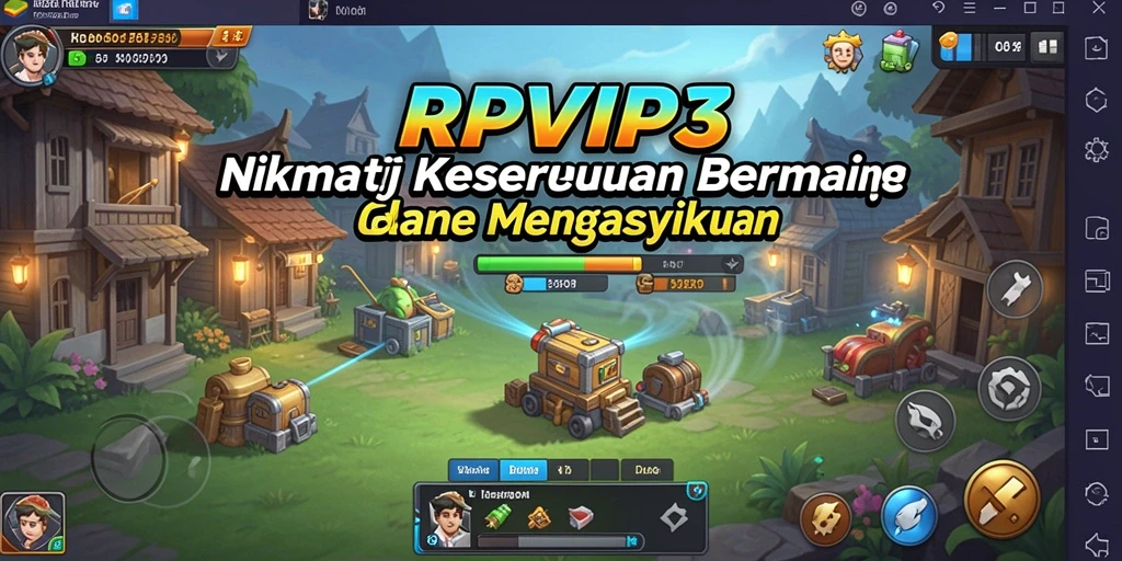 Screenshot RPVIP3 menampilkan gameplay yang sederhana dan menyenangkan.