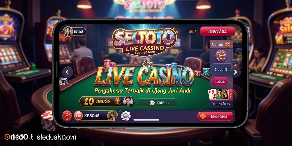 Tampilan gameplay Live Casino yang mendebarkan di SELTOTO.