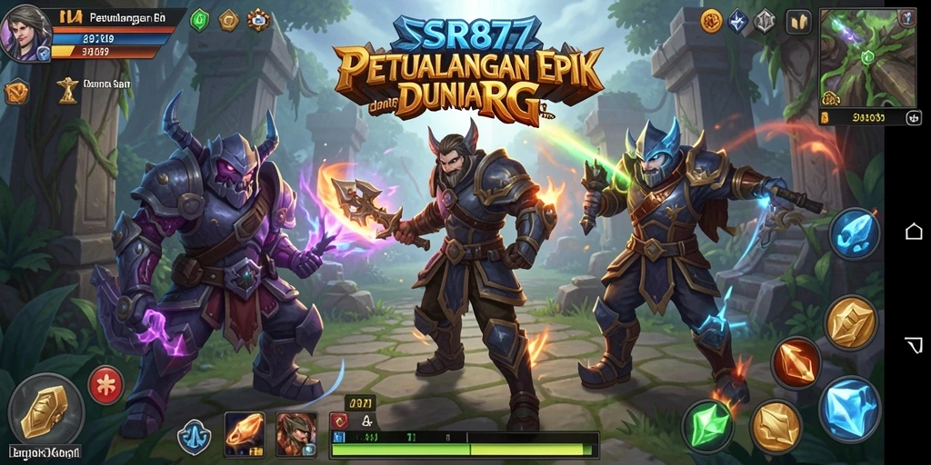 Tampilan screenshot SR877 dengan aksi seru dalam permainan RPG.