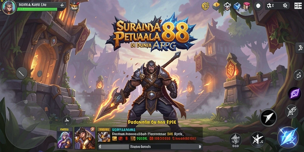 Menampilkan aksi seru dalam petualangan ARPG.