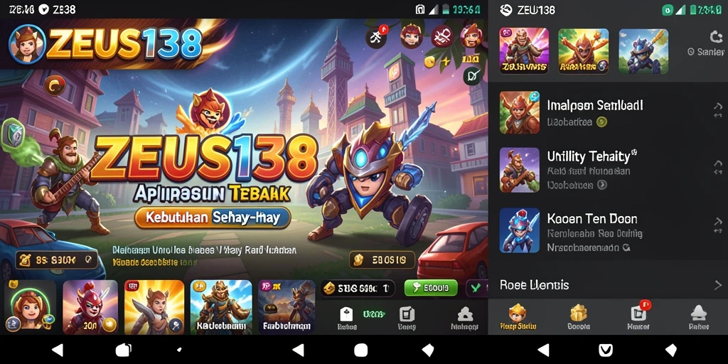Tampilan antarmuka ZEUS138 yang rapi dan user-friendly.