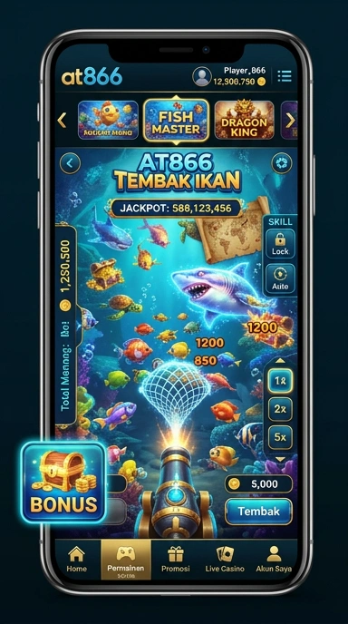 Screenshot tampilan utama aplikasi at866 yang user-friendly.